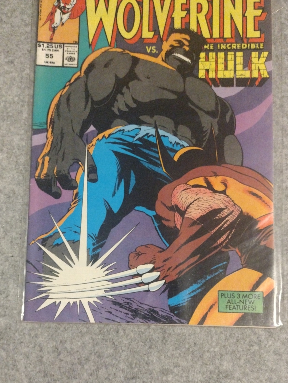 Wolverine vs Hulk Comic Book- Multicolor